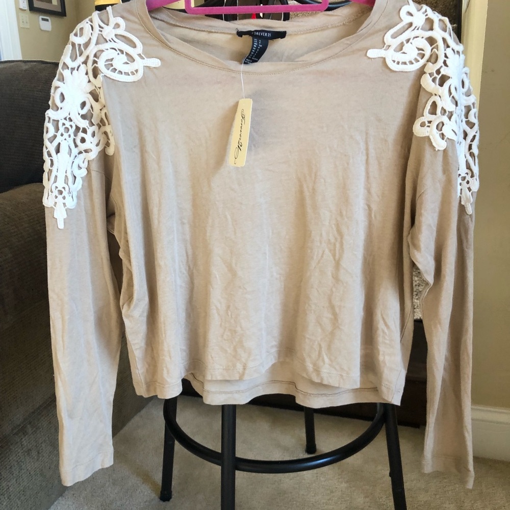 Forever 21 tan shirt